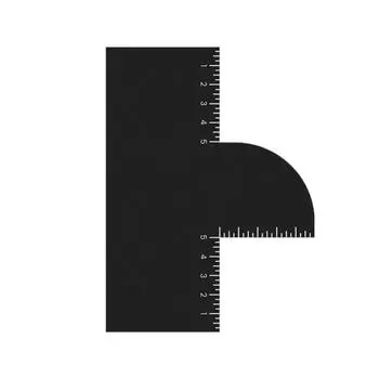 1/2 шт. Шаблон для укладки мужских волос, улучшение цвета, парикмахерская карта с индикатором измерения, руководство по подбору линий роста волос для мужчин, шаблон для стрижки волос 1pc