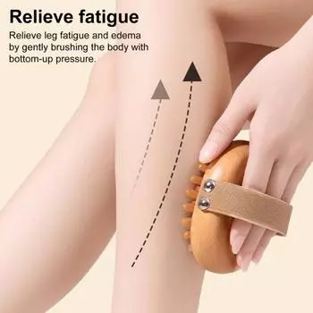 1/2 шт. Щетка для массажа меридиана для удаления жира на животе, целлюлита, облегчения мышечной боли, деревянная массажная щетка для тела для коррекции фигуры, терапия из натурального дерева 1pc