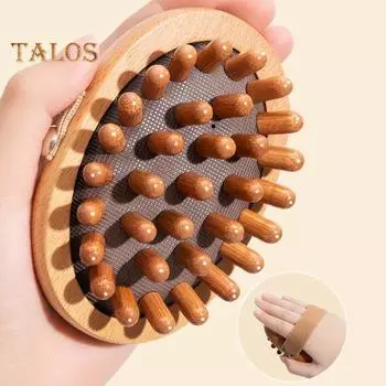 1/2 шт. Щетка для массажа меридиана для удаления жира на животе, целлюлита, облегчения мышечной боли, деревянная массажная щетка для тела для коррекции фигуры, терапия из натурального дерева 1pc