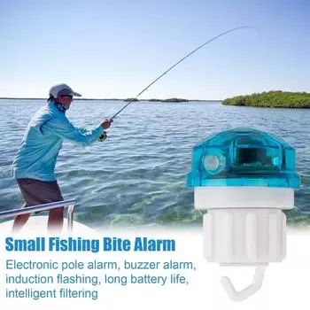 1/2 шт. Сигнальная лампа для поклевки, высокочувствительная, ночная, с датчиком удара кончика удочки 1pc