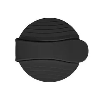 1/2 шт. Силиконовая крышка для бутылки Легкая защелкивающаяся конструкция Легко чистить Фляга для салата Уплотнение Сохранение вкуса Крышка для бутылки 1pc чёрный