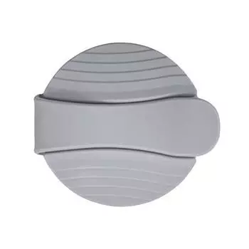 1/2 шт. Силиконовая крышка для бутылки Легкая защелкивающаяся конструкция Легко чистить Фляга для салата Уплотнение Сохранение вкуса Крышка для бутылки 1pc серый