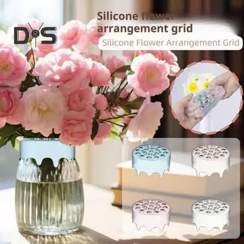 1/2 шт., силиконовый держатель для цветочных композиций, многоразовая ваза «сделай сам», букет, спиральный держатель для стебля икебаны, цветочная аранжировка, сетка, инструмент для фиксации растений 1pc