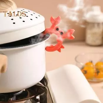 1/2 шт. силиконовый держатель для лопатки в форме краба, подставка для ложки, не допускающая ожогов, для кастрюли, неперфорированная подставка для вилок, кухонный гаджет красный