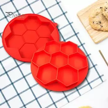 1/2 шт. силиконовый контейнер для заморозки котлет для гамбургеров антипригарная форма для прессования бургеров для колбасы из говядины шестиугольная форма без бисфенола А аксессуар для гриля 1pc