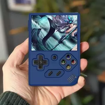 1/2 шт. Силиконовый защитный чехол для Anbernic RG35XX Plus, противоударный защитный чехол с защитой от царапин и шнурком