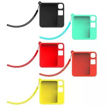 1/2 шт. Силиконовый защитный чехол с защитой от потери шнурка, мягкий чехол, защитный чехол от грязи и ударов для Rabbit R1 светло-синий