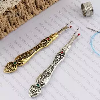 1/2 шт., средство для удаления швов, винтажная резная ручка, средство для снятия стежков, устойчивый к ржавчине, острый инструмент для разрывания, удобный инструмент для удаления ниток для шитья своими руками 2