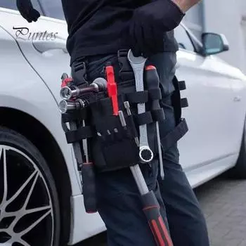 1/2 шт. сумка для инструментов на пояс с держателем сверл из водонепроницаемой ткани, небольшая, легкая, с быстрым доступом, многоцелевая сумка для инструментов на ногу 1pc