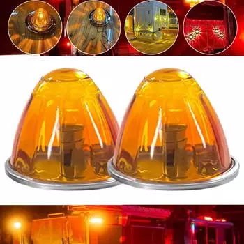 1/2 шт. светодиодная лампа арбуз красная для стеклянных линзовых фонарей проводной стиль супер яркие боковые габаритные фонари стабильная производительность T7U2