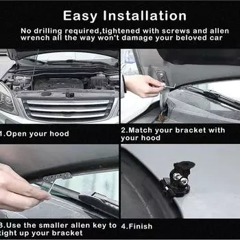 1/2 шт. светодиодный рабочий фонарь зажим держатель капот светодиодный рабочий фонарь монтажный кронштейн подставка прожектора кронштейн для стойки внедорожные автомобильные аксессуары 4x4