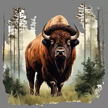 1/2 шт., свирепые яки в траве, термоперенос, одежда для лесного скота, термопрессовая наклейка, для сумок, толстовки с капюшоном