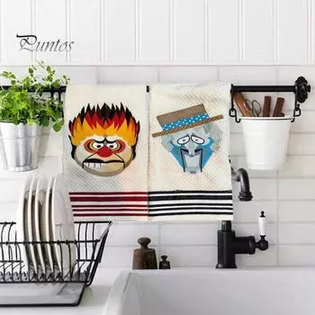 1/2 шт. Тепло Miser Snow Miser Рождественское полотенце Вышитые декоративные большие хлопковые полотенца для рук Ванная комната Толстая микрофибра Лицо Спортзал Волосы Повязка тюрбан оранжевый