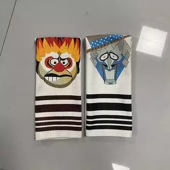 1/2 шт. Теплое хлопковое полотенце с рисунком из снега и хлопка, рождественское полотенце с рисунком из мультфильма, плотное мягкое удобное хлопковое полотенце из микрофибры, подарки