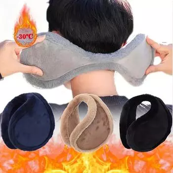 1/2 шт./тепловые мягкие плюшевые наушники мужские зимние утепленные утеплители для спорта на открытом воздухе ветрозащитные холодозащитные наушники