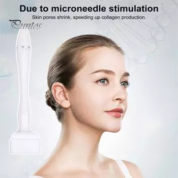 1/2 шт титановый микроигольчатый дерма-роллер дерма-штамп 0,25 мм микроигольчатый инструмент для ухода за кожей для мужчин и женщин косметические инструменты с широкой эргономичной ручкой 1pc