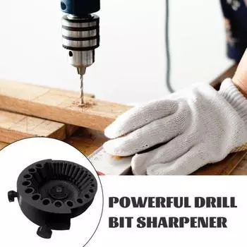 1/2 шт. точилки для сверл прочная удобная конструкция многофункциональная заточная машина для сверл насадка для заточки сверл 1pc чёрный