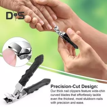 1/2 шт. толстые кусачки для вросших ногтей из нержавеющей стали с широкими губками для жестких ногтей для пожилых людей и взрослых 1pc