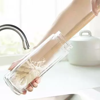 1/2 шт. туалетная щетка из сизалевого волокна, экологически чистая щетка из бука с длинной ручкой, экологически чистый аксессуар для уборки дома 1pc