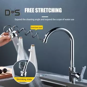 1/2 шт. Удлинитель для смесителя, распылитель для смесителя, простая установка, вращающаяся на 360 градусов головка смесителя для кухни, водосберегающий кран с защитой от брызг 1pc