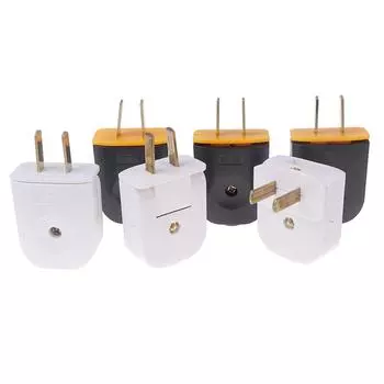 1/2 шт. удлинитель штекер сменный 16А 2 штырька штекер электрический штекер вращающийся электрический штекер удлинитель штекер чёрный