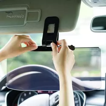 1/2 шт. Удлинитель солнцезащитного козырька автомобиля с поляризованными панелями, сильная защита от света, регулировка на 180 градусов, антибликовое крепление козырька для безопасности вождения и 1pc