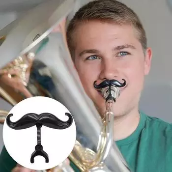 1/2 шт., украшение в виде усов, тромбон, труба, мундштук, декоративная борода, музыкальные инструменты, аксессуары, подарок музыкантам 1pc