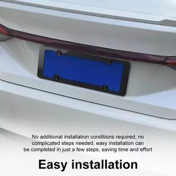 1/2 шт. Универсальная рамка номерного знака 30X15 см с карбоновым узором, пластиковая крышка держателя с крепежом, винтами