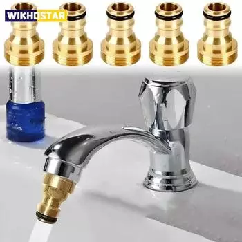 1/2 шт. универсальные адаптеры для кухонных кранов, латунные краны для полива, садовые инструменты, соединитель для крана, адаптер для шланга, фитинг для раковины 1pcs