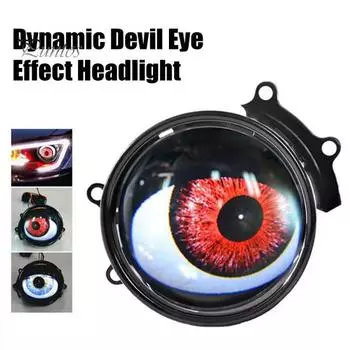 1/2 шт. универсальные модифицированные автомобильные светодиодные фары, простая установка, входное напряжение 12 В, динамические многорежимные автомобильные фары Devil Eye, декор B