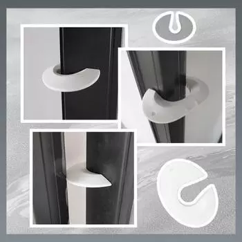 1/2 шт. Универсальный дверной стопор, силиконовый, дверной ограничитель, простая установка, легко чистить, защита от захлопывания двери ребенком 1pc белый