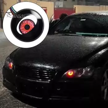 1/2 шт. Универсальный модифицированный автомобильный фонарь, простая установка, входное напряжение 12 В, динамический многорежимный декор для автомобильных фар Devil Eye 2pcs non-adjustable