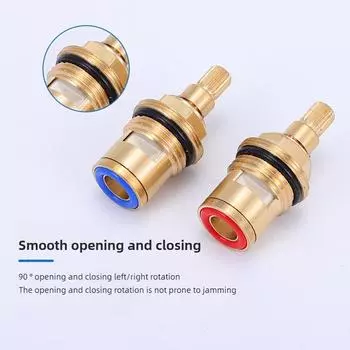 1/2 шт. Универсальный сменный кран с латунным керамическим клапаном, внутренний кран по часовой стрелке, против часовой стрелки X4G5 RED+BLUE-2PCS