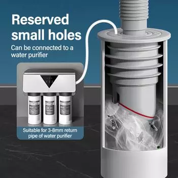 1/2 шт. Уплотнительные кольца для дренажной трубы канализации, многофункциональная крышка для слива дезодоранта для кухни и ванной комнаты 45 50mm