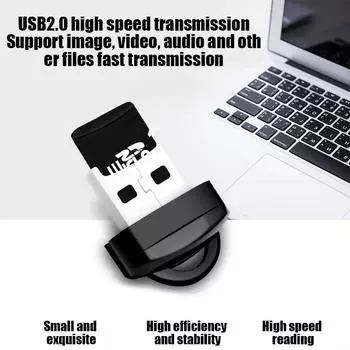 1/2 шт USB Micro SD/TF кард-ридер USB 2.0 мини мобильный телефон кард-ридер высокоскоростной USB-адаптер для ноутбуков аксессуары