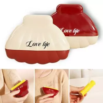 1/2 шт., устройство для удаления катышков со встроенным пылезащитным чехлом, моющийся липкий ролик для удаления шерсти домашних животных, многоразовый портативный мини-средство для удаления шерсти собак и кошек красный