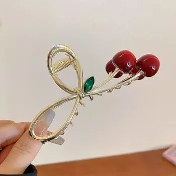 1/2 шт. Вишневая заколка для волос Лапка Женский аксессуар для волос