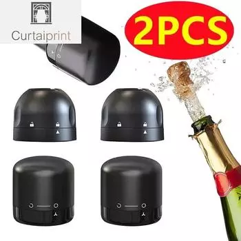 1/2 шт. вакуумная пробка для бутылки вина, многоразовые аксессуары для бара, силиконовая герметичная пробка для шампанского, кухня, домашнее пивоварение и виноделие 1PCS A