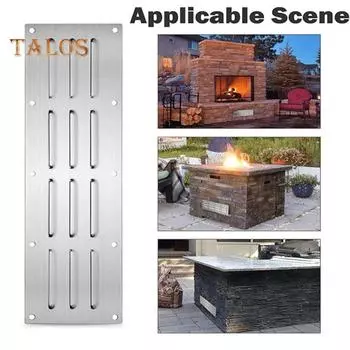 1/2 шт. вентиляционные панели из нержавеющей стали, устойчивые к коррозии, легко устанавливаются, широко применяются в вентиляционных панелях для гриля-барбекю 1pc