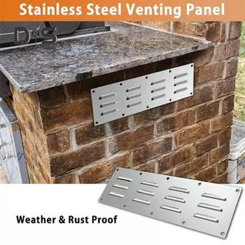 1/2 шт. вентиляционные панели из нержавеющей стали, устойчивые к коррозии, легко устанавливаются, широко применяются в вентиляционных панелях для гриля-барбекю 1pc