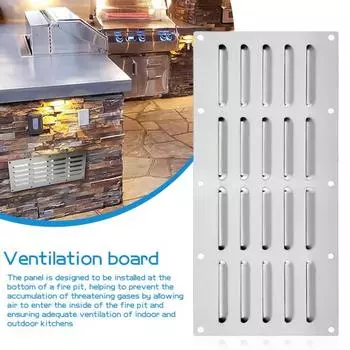 1/2 шт. вентиляционные панели, устойчивые к коррозии, простая сборка, прочная конструкция, вентиляционные отверстия из нержавеющей стали 2pcs