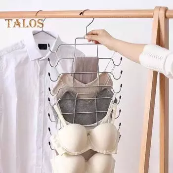 1/2 шт. вешалка для верхней одежды органайзер для шкафа прочная несущая нескользящая конструкция экономящая место вешалка для бюстгальтеров и шарфов 1pc 8 floors