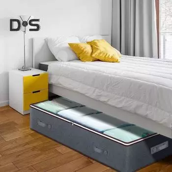 1/2 шт. водонепроницаемые контейнеры для хранения с усиленными ручками застежка-молния большая вместимость одежда игрушки одеяла органайзер ящик для хранения под кроватью 1pc