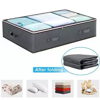 1/2 шт. водонепроницаемые контейнеры для хранения с укрепленными ручками застежка-молния большая вместимость одежда игрушки одеяла органайзер 1pc