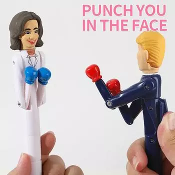 1/2 шт забавная боксерская ручка пластиковая легкая прочная. Снимите напряжение во время учебы с помощью забавной шариковой ручки с наконечником 1,0 мм и кнопкой A