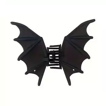 1/2 шт. Заколка для волос в готическом стиле «Летучая мышь», жуткая готическая заколка для волос «Крылья летучих мышей», женские металлические аксессуары для волос на Хэллоуин 1pc чёрный