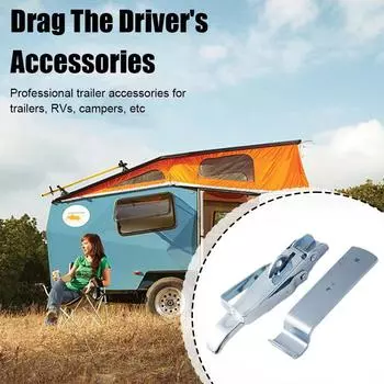 1/2 шт. защелка для подъемных ворот прицепа из оцинкованной стали, тяжелые защелки, запасные части для автомобилей, автофургонов, прицепы, долг J1L9