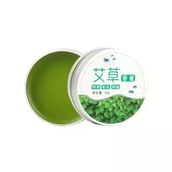 1/2 шт. Защита от насекомых Защита Здоровье Массаж Спорт Красота Укусы комаров Противозудный Полынный бальзам Полынь Мята Крем 1PC зелёный