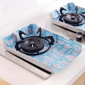 1/2 шт. защитная фольга для газовой плиты, антипригарное многоразовое защитное алюминиевое покрытие для плиты, масляная чистящая подкладка, круг