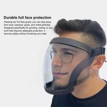 1/2 шт. защитные очки, защита от пыли, без запотевания, полная защита лица, прозрачная, прозрачная, пылезащитная крышка, защитная маска для шлифовки, сварки, лесозаготовок 1pc красный